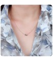 Alphabet Silver Necklace t SPE-5586